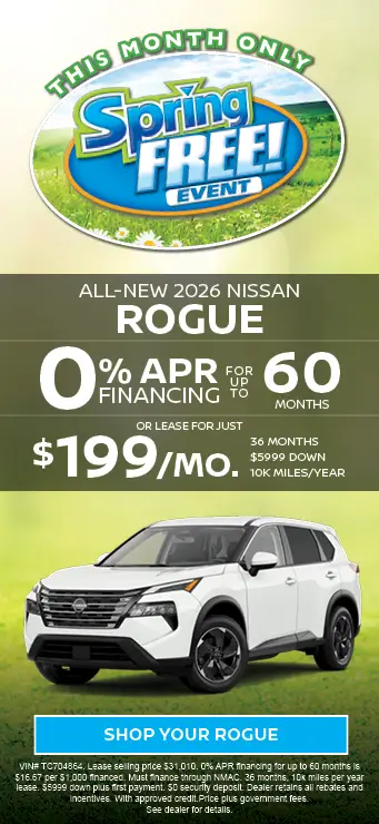 2026 Nissan Rogue Spring Free Event